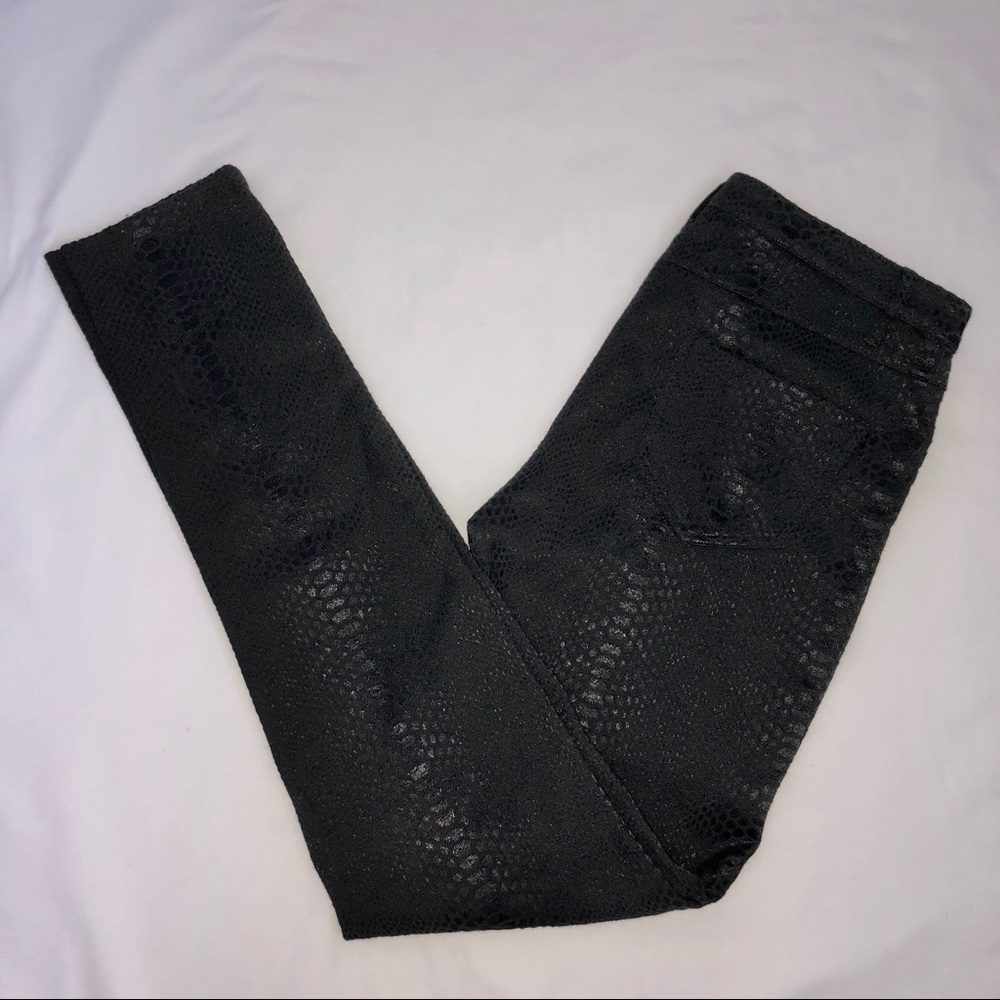 Alberto Makali black snake skin pattern pants 8